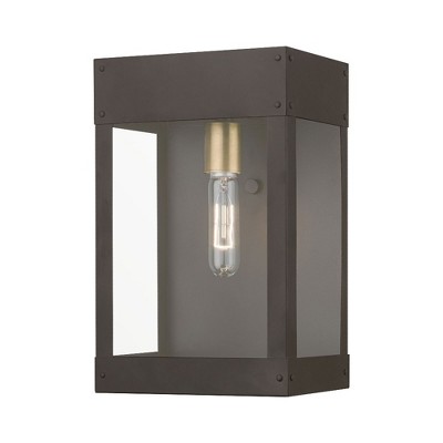 Livex Lighting Barrett 1 - Light Wall Light in  Bronze/Antique Brass