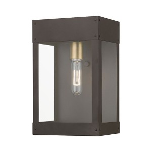 Livex Lighting Barrett 1 - Light Wall Light in  Bronze/Antique Brass - 1 of 1
