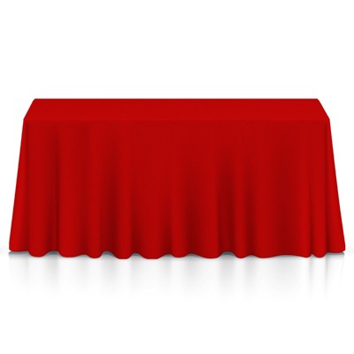 Lann's Linens Polyester Fabric Tablecloth For Wedding, Banquet, Restaurant  - 90 X 132 Inch Rectangular - Black : Target