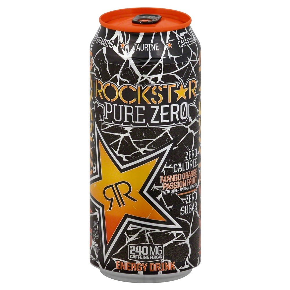 UPC 818094000482 product image for Rockstar Pure Zero Mango Orange Passion Fruit Energy Drink - 16 fl oz Can | upcitemdb.com