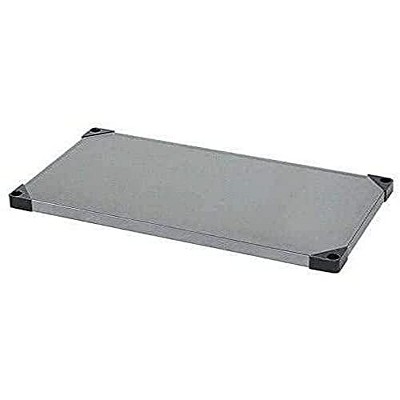 Quantum Storage Systems Shelf, Solid, 30"W X 18"D, 300 - 600 Lb. Capacity, Double Hemmed Perimeter With Marine Edge, 18 Gauge, Galvanized Steel, Nsf