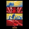 Women's Marvel: Deadpool & Wolverine Red and Yellow Panels T-Shirt - 2 of 4