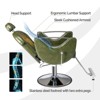 Karl Home Black All Purpose Heavy Duty Reclining Hair Salon Chair with Headrest - 4 of 4