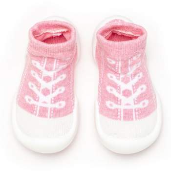 Komuello Toddler First Walk Sock Shoes - Sneakers Pink