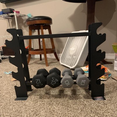 Marcy compact dumbbell online rack