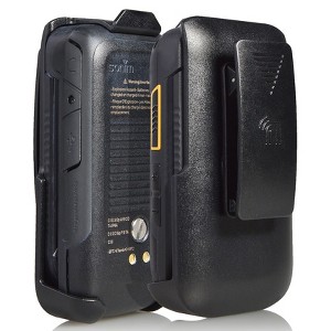 Nakedcellphone Belt Clip Holster/Holder Case for Sonim XP3 Flip Phone (XP3800) - Black - 1 of 4