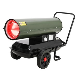 125,000 BTU Forced Air Diesel Heater & Kerosene Heater, Torpedo Space Heater, Portable for Outside, Jobsite - 1 of 4
