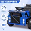 12V Ride On Dump Truck, Ride On Car Toy for Kids with Remote Control,Electric Dump Bed,Shovel, Music Player for Kids 3+ - 3 of 4