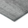 Gray Silver And Charcoal Nautical Washable Indoor Outdoor Area Rug - 4 of 4