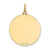 Black Bow Jewelry 14k Yellow Gold Laser Etched Shih Tzu Disc Pendant, 19mm - 3 of 4