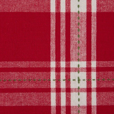 Holiday Sprig & Plaid Cotton Euro Pillow Cover Set