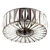11.5" Crystalline Semi-Flush Mount Pendant Clear - River of Goods: Oil-Rubbed Bronze, Crystal Panels - 4 of 4