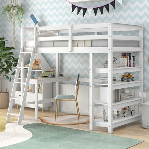 Target bunk cheap beds with desk