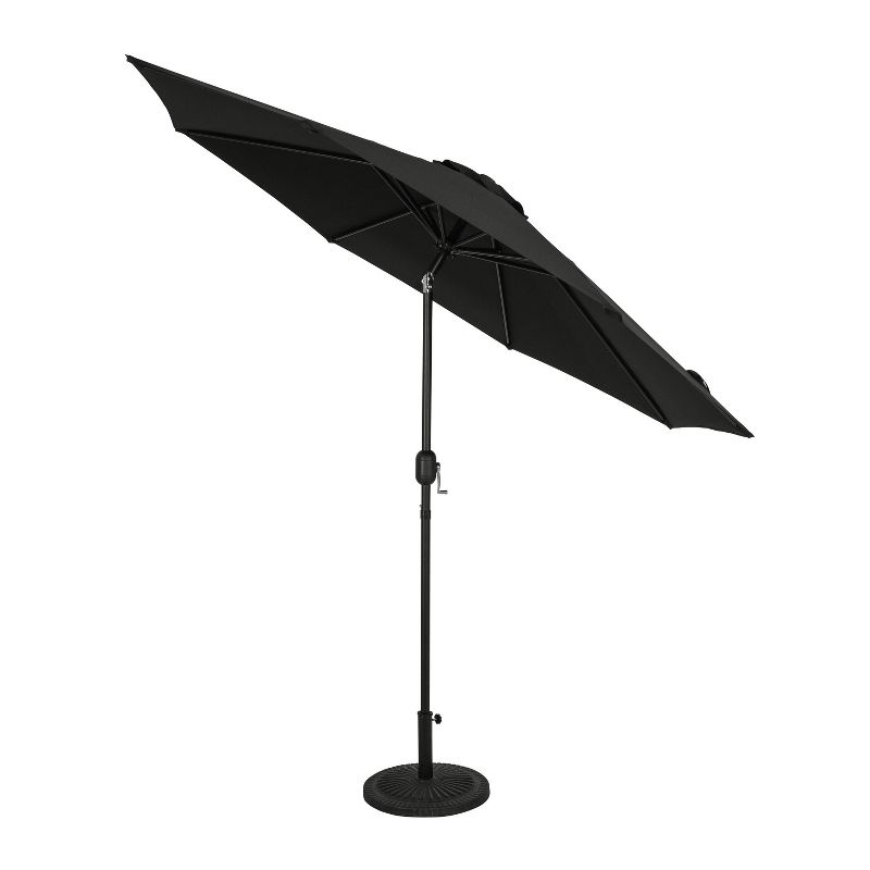 9&#39; x 9&#39; Trinidad II Market Patio Umbrella Black - Island Umbrella, 2 of 10