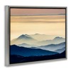 Stupell Industries Layered Foggy Sunrise Mountain Peaks Radiant Glow Floating Frame Canvas Art, Gray, 21" x 17" - 2 of 4