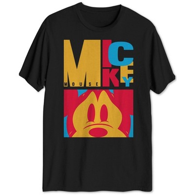 Jem Mens Colorblocked Mickey Graphic T-Shirt