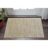 Yellow and Ivory Abstract Hand Woven Area Rug - 2 of 4