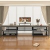 U-Shaped Desk Modern with LED Lights and Monitor Stand for Home Office 82in Wide-3irtyhousy - 3 of 4