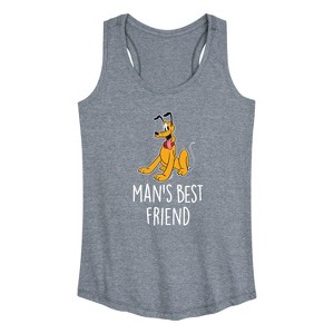 Women's - Disney - Man's Best Friend Graphic Racerback Tank - 1 of 4