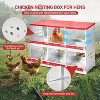 Chicken Nesting Box, Easy Egg Collection Large Vented Holes Chicken Coop Equipment with Vented Holes, Chicken Nesting Boxes for Hens, Rabbits, Ducks - 3 of 4