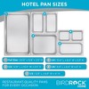 BIRDROCK HOME Stainless Steel Steam Table Pans, Full-Size, 9.1 qt, 24 Gauge Steel, 2.5" Depth, Meal Prep, Cooking & Food Storage (6 Pack) - 4 of 4