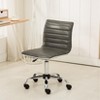 TiramisuBest Chromel Adjustable Grey Faux Leather Office Chair - 2 of 4