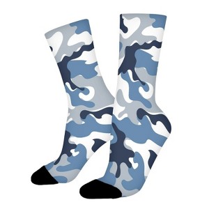 Camouflage Women Printed Crew Socks Funny Funky Socks Soft Polyester Novelty Gifts for Artists Men - 1 of 1