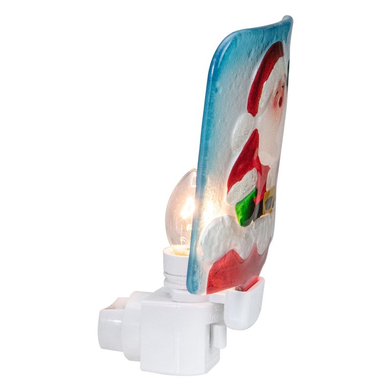 Northlight 6" Red and White Santa Claus Christmas Night Light, 3 of 5