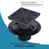 WOWOW 4.5 in. Floor Drain with Square Stainless Steel Screw-Tite Strainer - 3 of 4