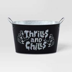 2.1gal Metal Thrills and Chills Beverage Tub - Hyde and EEK! Boutique™ - 1 of 4