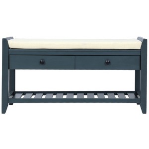 NicBex Modern 39" Storage Bench with 2 Drawers and Bottom Shelf for Entryway and Living Room - 1 of 4