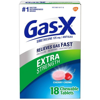 Gas-X Extra Strength Antigas Chewable Cherry Crème Tablets - 18ct