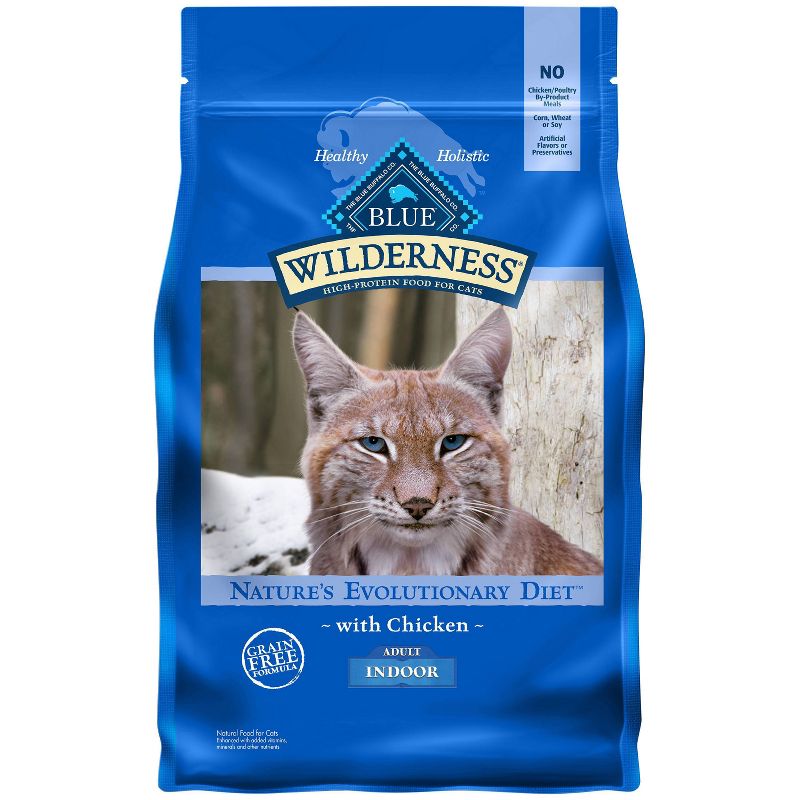 Blue Buffalo Wilderness High Protein Natural Adult Indoor Dry Cat Food with Chicken, 1 of 8