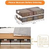 Acekool Under Bed Storage Containers with Wheels, Stackable Storage Bins with Lids, Pull-Out Organizer for Bedroom, Dorm, Closet, 2 Pack - 4 of 4