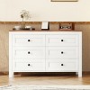 6-Drawer Retro Farmhouse Style Wooden Dresser, Storage Cabinet for Bedroom-Maison Boucle - 2 of 4