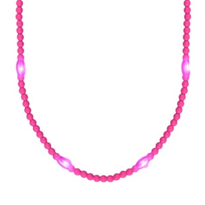 Magic Matt’s Brilliant BlinkysOpaque Round Still Light No Flash Pink Beads