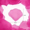 Unique Bargains Wedding Party Decoration Silk Artificial Flower Rose Petals 2''x2'' 5000 Pcs Purple&Red - 2 of 3