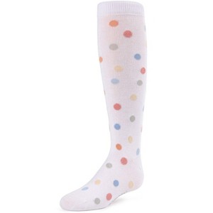 Memoi Polka Point Girls Cotton Blend Knee Socks - 1 of 2