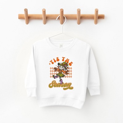 The Juniper Shop Tis The Season Scarecrow Toddler Graphic Sweatshirt