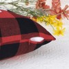 Unique Bargains Plaid Print Decorative Farmhouse Pillowcase 2 Pcs - 4 of 4