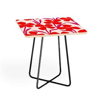 Maritza Lisa Floral Pattern Side Table - Deny Designs