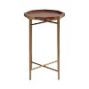 Kate and Laurel Occonor Octagon Wood Side Table, 15x15x24, Walnut Brown - 4 of 4