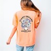 S.W.Smiley Plant Dreams Grow Joy - Women's Garment Dyed Graphic T-Shirt - 3 of 4