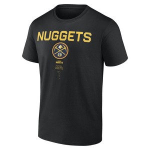 NBA Denver Nuggets Men's Black Bi-Blend T-Shirt - 1 of 3