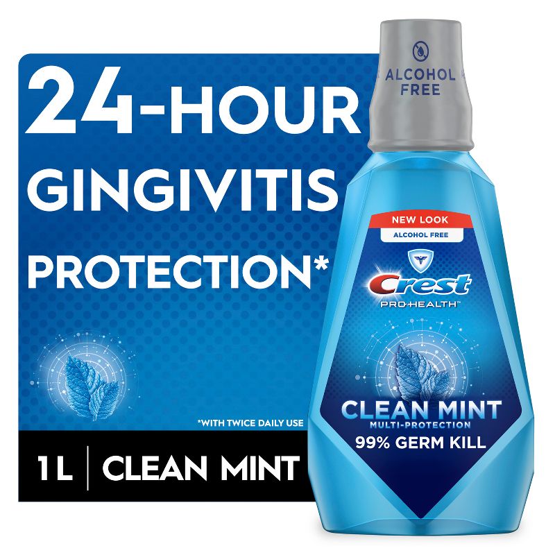 Crest Pro-Health Multi-Protection Alcohol-Free Mouthwash - Clean Mint, 6 of 10