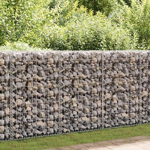 vidaXL Gabion Wall with Covers Galvanized Steel 23.6"x11.8"x39.4" - 1 of 4