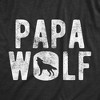 Mens Papa Wolf Tshirt Funny Camping Pack Fathers Day Graphic Novelty Tee - Crazy Dog Men's T Shirt - image 2 of 4