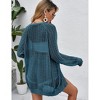 Women's Lightweight Crochet Cardigan Cover Up with Open Front and Long Sleeve for Summer 2024 - image 2 of 4