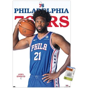 Trends International NBA Philadelphia 76ers - Joel Embiid Feature Series 23 Unframed Wall Poster Prints - 1 of 4