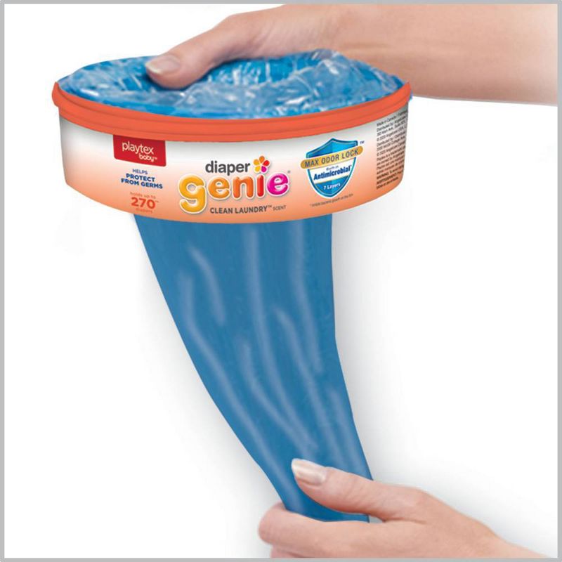 Diaper Genie Diaper Disposal Pail System Refill - Clean Laundry - 8pk, 6 of 9
